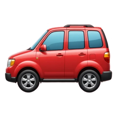 A **simple emoji-style icon** of a **red multipocket folder**, clean and minimal, with **layered inner tabs**, subtle shading, and a **small red Mazda Tribute car symbol** on the front.
 sticker