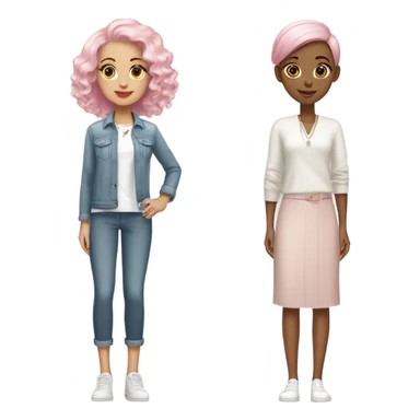 Pink girl and clean girl aesthetic  sticker