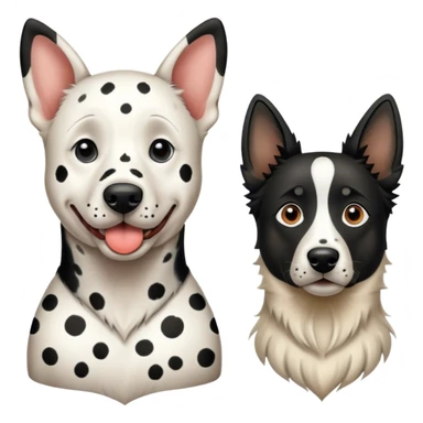 Dalmatian and a Belgium shepherd  sticker