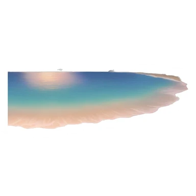 A sunset in the beach sticker