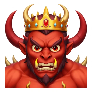 demon lord - huge horns, crown of fire











 sticker
