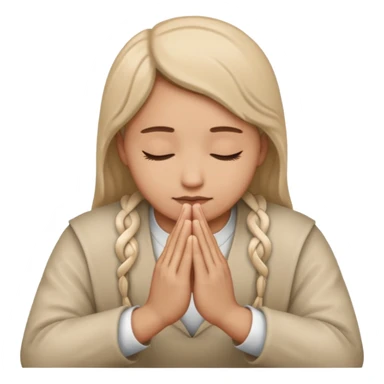  hands clasped prayer sticker
