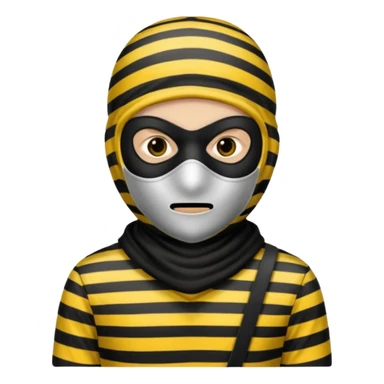 A Robber that just robes a bank** and that has yellow and black stripes sticker