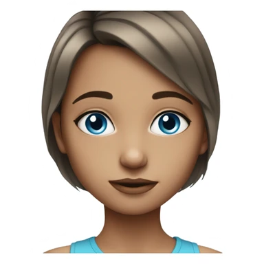 beautiful daughter, blue eyes sticker