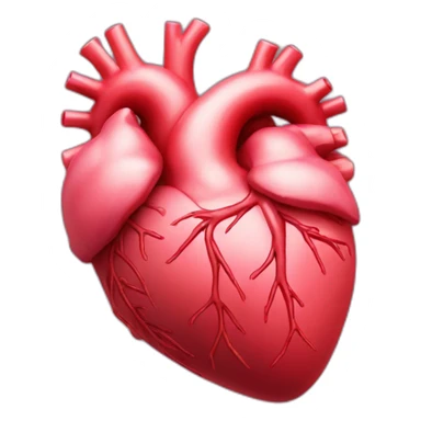 Anatomically correct heart sticker