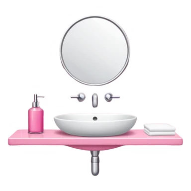 pink bathroom sticker