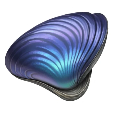 mussel, shell sticker