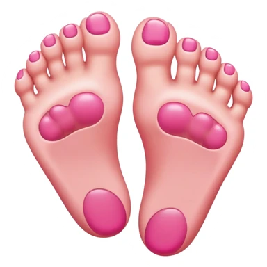 cartoon foot with toes sticker