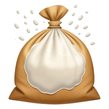 open bag of flour sticker