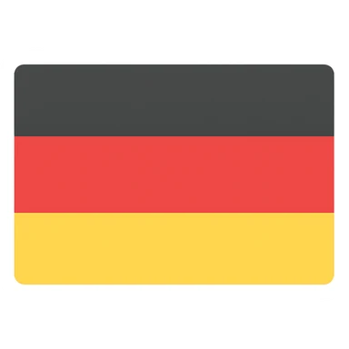 Germany FRG country flag icon with colors sticker