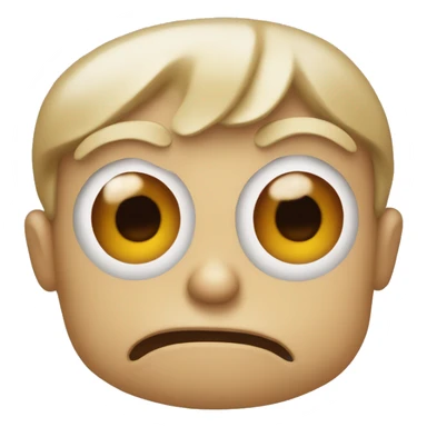 heart eyes emoji witth drool out mouth sticker