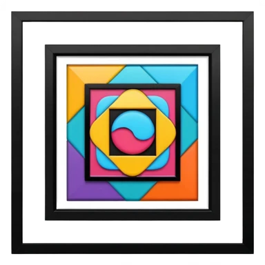 frame with art sticker