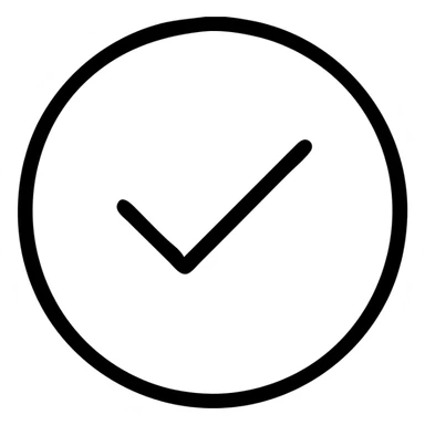verified badge, circular with a checkmark, minimal design sticker