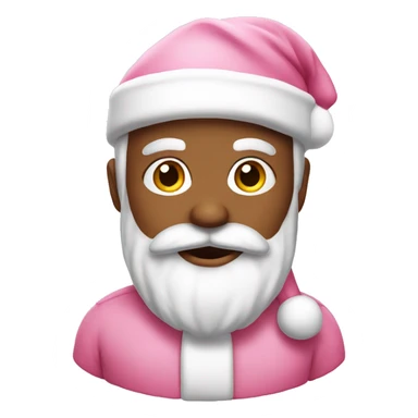 Light Pink Santa Claus sticker