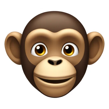 Happy monkey saying chill sticker