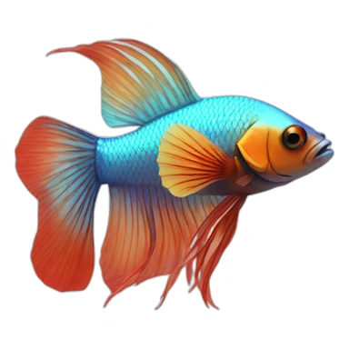 beta fish sticker