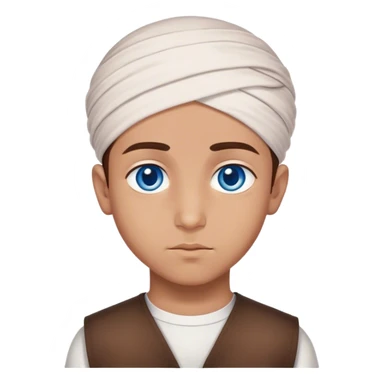 Turkish beautiful finish Konya boy blue eyes and dua  sticker