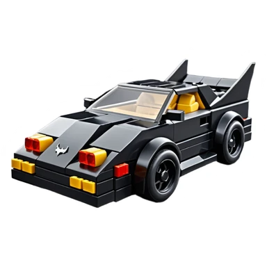  the animated series Batman aerodynamic opulent dark knight Lego futuristic concept loosely based on Toyota 1986 AE86 (flat long straight faceted mechanical body) winged stealthy street hot rod  sticker