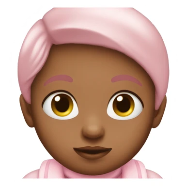 baby soft pink emoji sticker