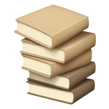 stack of beige books, aesthetics  sticker