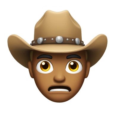 Angry Exploding Cowboy sticker