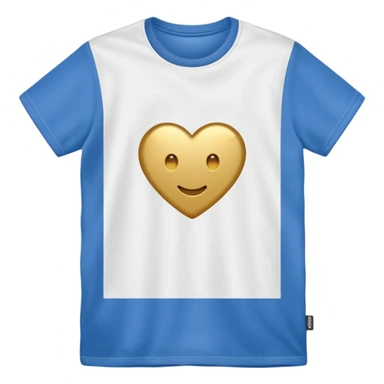 gold and white T Shirt  sticker