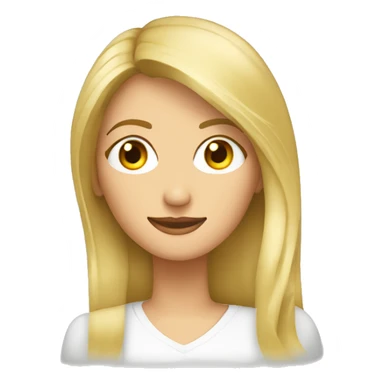 mujer rubia pelo largo maestra música ojos claros sticker