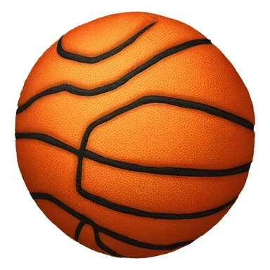 Basketball made of corn sticker