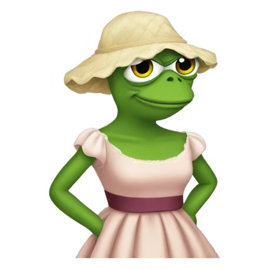 pepe in a dress sticker