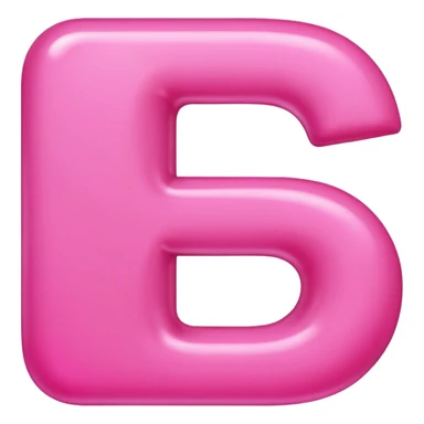 mix color pinks letter p sticker