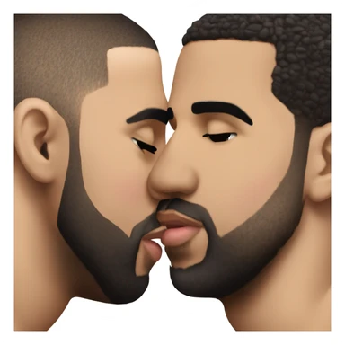 drake kissing drake kissing drake kissing drake sticker