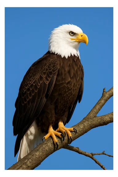 Bald eagle sticker