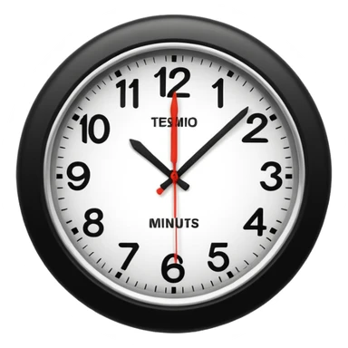 10 minutes before twelve. sticker