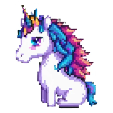 crowned unicorn sticker
