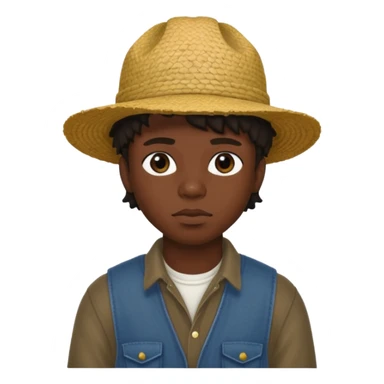 The Rapper lucki in a farmer outfit sticker