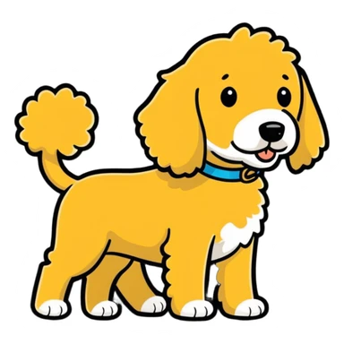 golden doodle  sticker