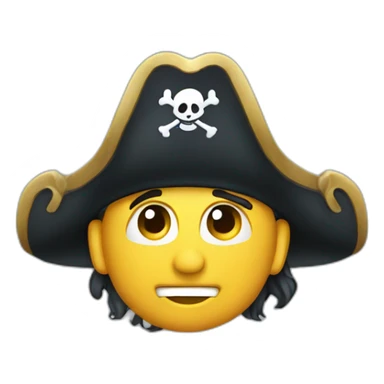 A pirate bucketing water sticker