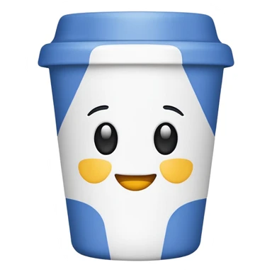 takeaway cup, no face sticker