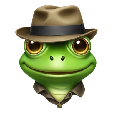 Frog wearing a fedora sticker