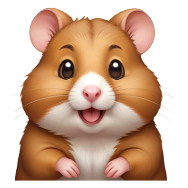 Cinematic Comical Brown Hamster Portrait Emoji, Head tilted dramatically with an exaggeratedly amused expression, featuring a striking rich brown fur with a playful shine, wide, expressive dark eyes filled with humorous disbelief, Simplified yet hilariously expressive features, highly detailed, glowing with a slightly sassy glow, high shine, dramatic yet playful, stylized with an air of cheeky mischief, bright and endearing, soft glowing outline, capturing the essence of a spirited and over-the-top hamster, so meme-worthy it feels like it could side-eye its way into internet fame instantly! sticker