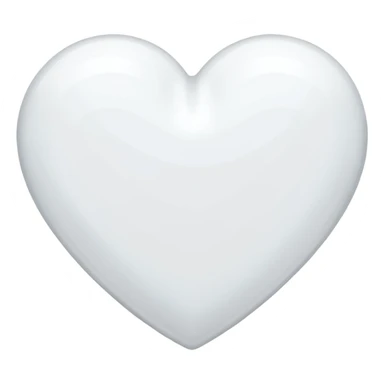Chanel white heart sticker