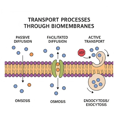 Transportvorgänge durch Biomembranen sticker