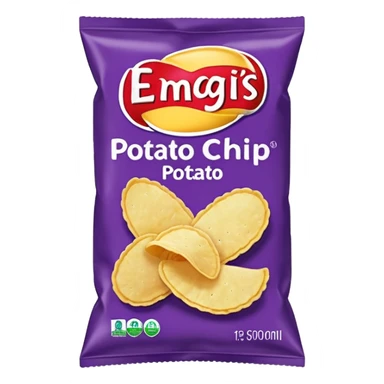 purple pacaged chip sticker