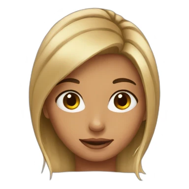 Girl with oil on her hair  sticker