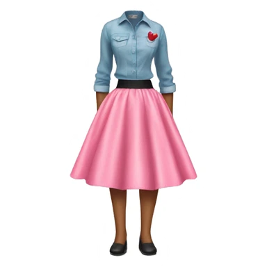 Sock hop skirt sticker