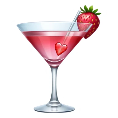 galentines red and pink cocktail sticker