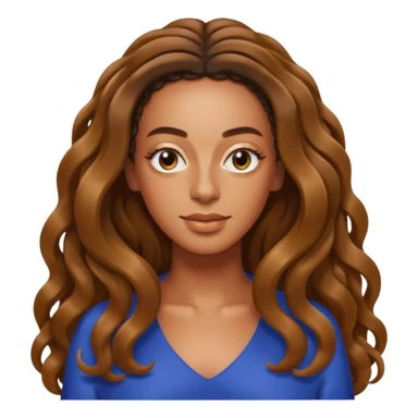 Solange with long hair sticker