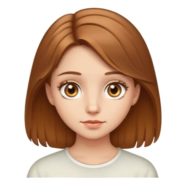 Light brown hair girl with hazel eye sticker