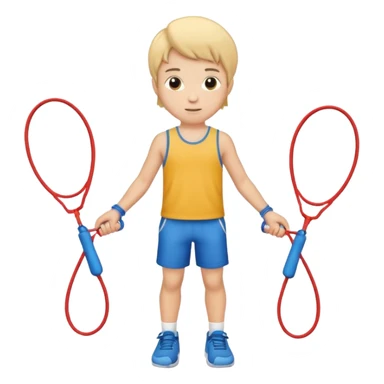 Boy with Skipping rope sticker