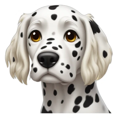 dalmata con dueña rubia sticker